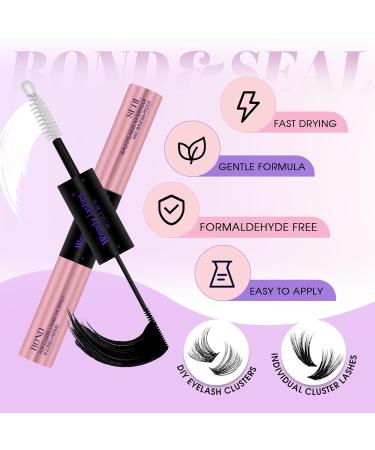 Lash Bond and Seal 2 in 1 Eyelash Extension Glue - Waterproof Long-Lasting Hold 72 Hours - DM20 Kit for DIY Lash Extensions - Buy Online on SooperMarket.com