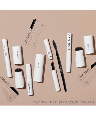Duo Eyebrow Brush by Madluvv - Professional Angled Brush & Spoolie for Precision Defining & Shaping | Ideal for Makeup Artists & Beauty Enthusiasts | International Shipping Available - Buy Online on SooperMarket.com