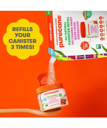 Purecane Spoonable Family Canister - Zero Calorie Confectioners Sweetener, All Natural Sugar Cane, Diabetes-Friendly - 9.8 Oz - Buy Online on SooperMarket.com