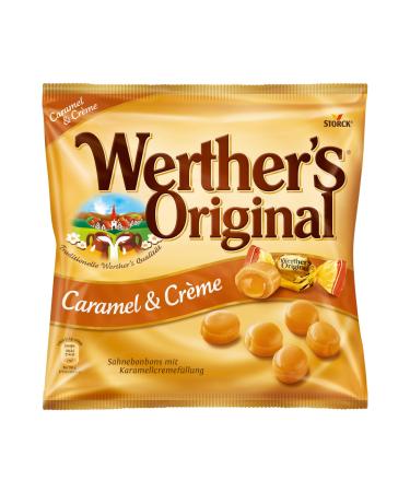 Werther's original caramel and cr me - 1 x 225g - classic cream bonbons with caramel taste and caramel cream filling 1 x 225g caramel & cr me