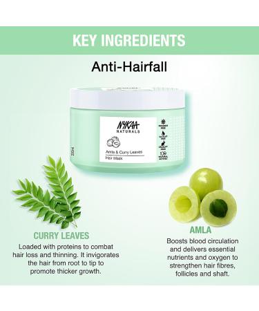 Nykaa Naturals Amla & Curry Leaves Hair Mask - 6.76 oz | Promotes Hair Growth & Nourishes Thin Hair | Safe for Colored Hair - Buy Online on SooperMarket.com