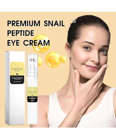 Snail Peptide Eye Cream with Snail Mucin + Niacinamide Eye Serum Roller Snail Eye Cream for Dark Circles and Puffy Eyes Under Eye Cream Anti Aging Anti Wrinkle Fine Lines Korean Skin Care - Buy Online on SooperMarket.com