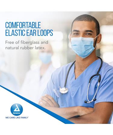Buy Dynarex Procedure Masks - Disposable Triple-Pleated Face Masks with Ear Loops - 50 Blue Medical Masks for Hospital Use | Fast International Shipping - Buy Online on SooperMarket.com
