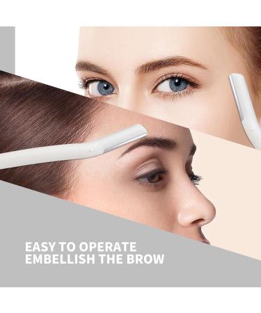Teksome Facial Razor for Women - 8 Ergonomic Eyebrow Razors with Protective Cover | Eyebrow Formers & Dermaplaning Tool for Men & Women - International Shipping Available - Buy Online on SooperMarket.com