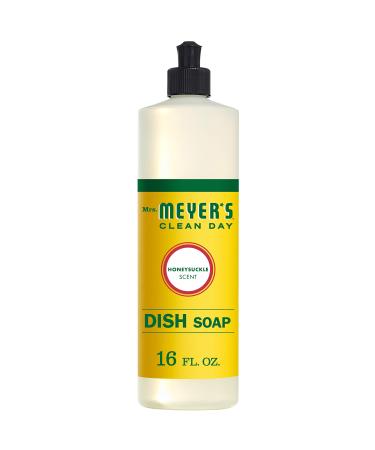 Mrs. Meyer's Clean Day Liquid Dish Soap Honeysuckle 16 Ounce