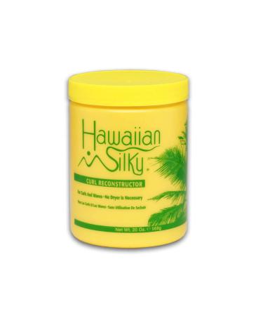 Hawaiian Silky curl reconstructor 20 ounce, Yellow, 20 Ounce