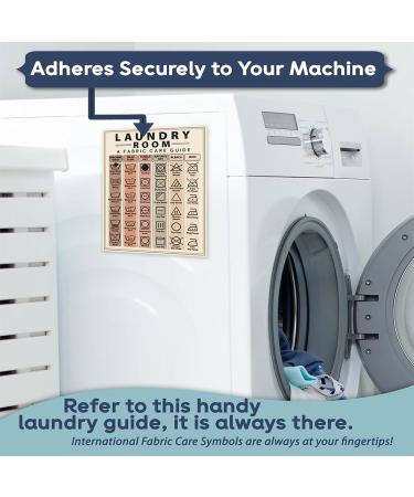 Laundry Symbols Guide Magnet Laundry Magnets For Washing Machine Laundry Instructions Laundry Sign Laundry Symbol Meanings Laundry Magnet - Buy Online on SooperMarket.com