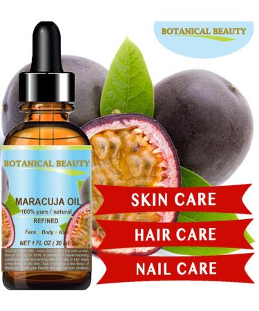 Buy 100% Pure Maracuja Oil - Natural Cold Pressed for Face Skin Hair & Nails | Botanical Beauty 4 Fl. oz. Rich in Vitamin C - Buy Online on SooperMarket.com