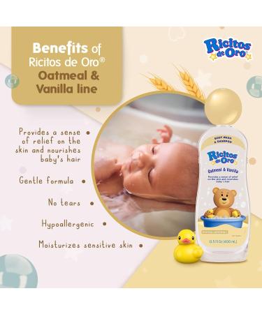 Ricitos de Oro Oat Bar Soap 6-Pack - Hypoallergenic Baby Soap with Oat for Moisturizing Delicate Skin - Oat Blossom Scent - 6 Bar Soaps - Buy Online on SooperMarket.com