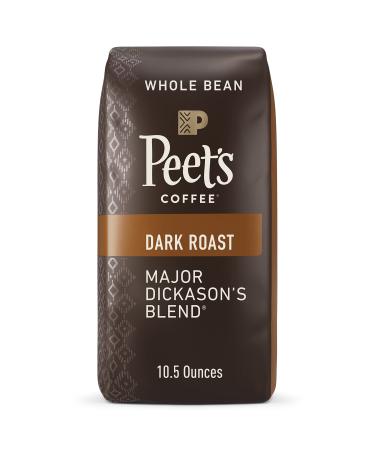 Peet's Coffee, Dark Roast Whole Bean Coffee - Major Dickason's Blend 10.5 Ounce Bag Major Dickason's 10.5 Oz (Pack of 1)
