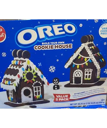 Create A Treat OREO Cookie House Gingerbread Kit | 2 Houses | 30.25 oz - Buy Online on SooperMarket.com
