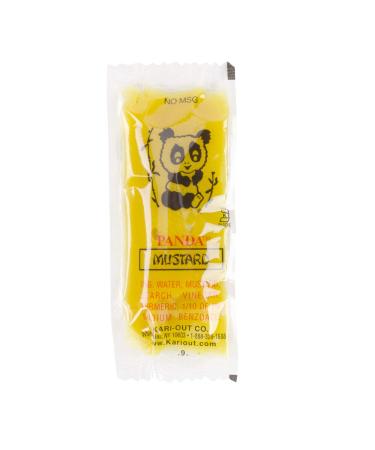 Hot Mustard Sauce Chinese Take Out Condiment Packets (100 Packets) 100 Count (Pack of 1)