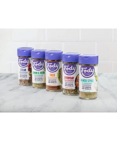 Fody Foods Seasoning Variety Pack - Low FODMAP Certified, Gut Friendly, Gluten Free - 1.1oz - Buy Online on SooperMarket.com
