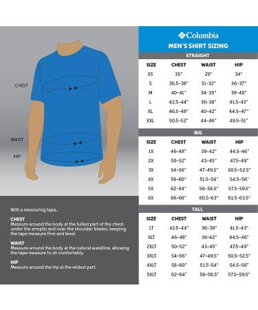 Columbia Men's Trollers Short Sleeve Shirt - Collegiate Navy Anchors Up XLT - Buy Online on SooperMarket.com