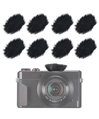 SUNMON Camera Mic Windscreen Dead Cat, Furry Camera Wind Muff Wind Cover for Canon G7X Mark II,Sony,Samsung,etc DSLR Mic Outdoor Windshield (8 Pack) Camera Windscreen 2.4 CM