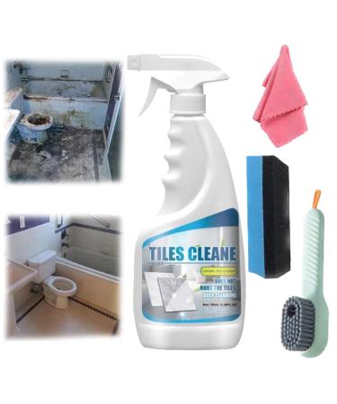 Dodorado Grout Cleaner Powerful Tile Floor and Shower Cleaning Liquid Tile Grout Cleaner Sprayer Heavy Duty Spray Stubborn Stain Cleaner Stubborn Stains Cleaner Quickly Removes Dirt (1Pcs)