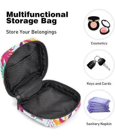 Exotic Floral Sanitary Napkin Storage Bag - Portable Period Pouch for Women and Girls - Multi-colored - Buy Online on SooperMarket.com