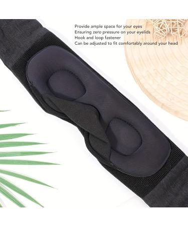 3D Contoured Sleep Eye Patch Light Blocking Memory Cotton Eye Pad with Adjust Strap for Deeper Relaxation - Buy Online on SooperMarket.com