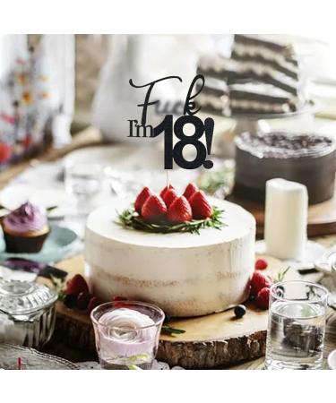 VIKY 18th Birthday Cake Topper & Decoration | Glitter Torten Deko for Young Girls 18th Birthday Party - Buy Online on SooperMarket.com