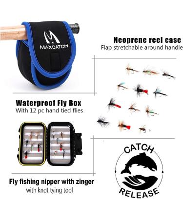 Maximcatch Ultra-Lite Fly Rod for Panfish & Trout - 6' to 7'6 | 1/2/3 WT | 4-Piece Combo for Ultimate Fishing Experience - Buy Online on SooperMarket.com