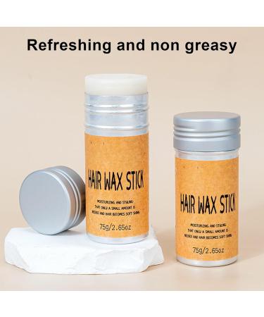 2.6 Oz Hair Wax Stick Hair Styling Wax Stick for Frizz Strong Hold Improve Frizzy Moisturizing Hair Soft Shiny Hair Styling Wax - Buy Online on SooperMarket.com