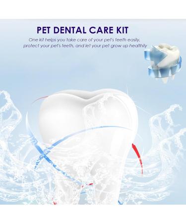 Visiblurry Cat Toothbrush & Pet Toothpaste Set | Essential Puppy Supplies for Home & Veterinary Care - Buy Online on SooperMarket.com