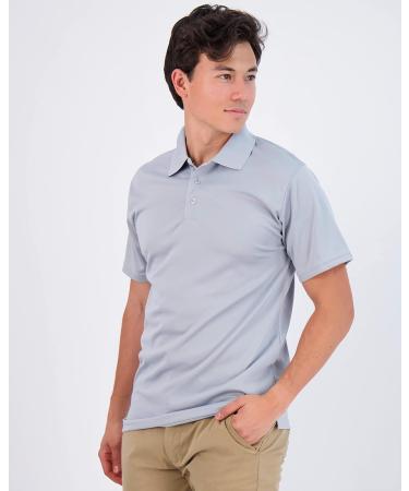 3 Pack Men's Quick-Dry Short Sleeve Athletic Performance Polo Shirt - Regular & Big-Tall Sizes (S-5X) - Regular Large Set for Active Men - Buy Online on SooperMarket.com