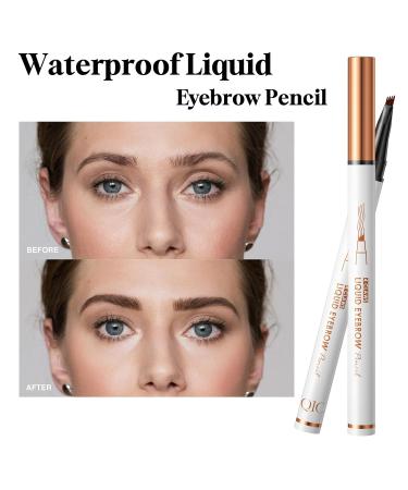 Waterproof Eyebrow Pencil - Long-lasting & Fast-Drying Liquid Pencil for Effortless Natural Shape in Light Brown - Buy Online on SooperMarket.com