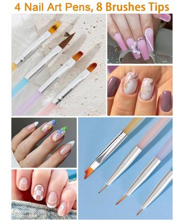Shop French Tip Nail Stamp Kit | Nail Art Brush & Guide Stickers for Perfect Nail Designs | International Shipping Available - Buy Online on SooperMarket.com