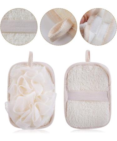 Buy Bath Gloves for Women - 2 Pack Loofah Pouf Brush by mikimini | Soft & Durable Exfoliating Scrubbers for Spa Experience - Buy Online on SooperMarket.com