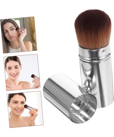 WOFASHPURET Retractable Powder Brush Makeup Supplies Dense Foundation Brush Powder Foundation Brush Makeup Tool Makeup Brush Foundation Applicator With Cover Artificial Fiber Cosmetic Travel - Buy Online on SooperMarket.com