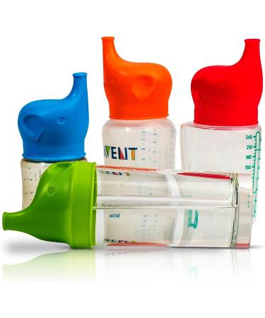 Silicone Sippy Cup Lids - Spill & Leak Proof Soft Spout for Babies, Toddlers, and Kids - Multicolor - Fits Cups 2.17-2.96 in Diameter - Buy Online on SooperMarket.com