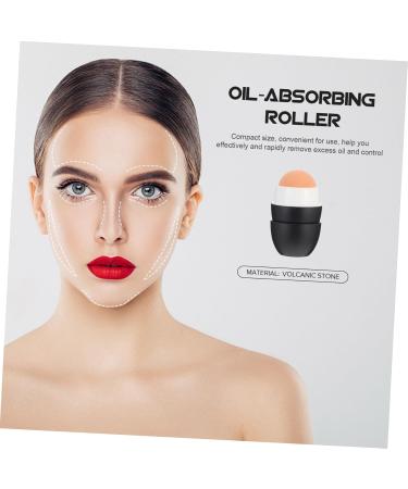 MAGICLULU Volcanic Stone Oil-absorbing Ball Oil-absorbing Rolling Ball Facial Rolling Stone Facial Skin Product Oil Absorbing Roller Facial Skin Oil Control Tool Facial Skin Care Roller 5x3cm Black - Buy Online on SooperMarket.com