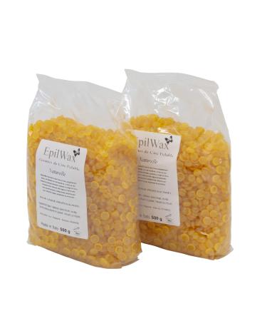 epilwax SAS Wax beads tweezers pelable honey 3 bags of 1 kg warm wax reusable.