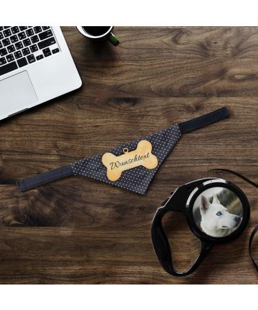 Buy Printplanet Custom Dog Scarf - Personalized Dog Scarf with Name or Text | Size S Dog Tag Available Worldwide - Buy Online on SooperMarket.com