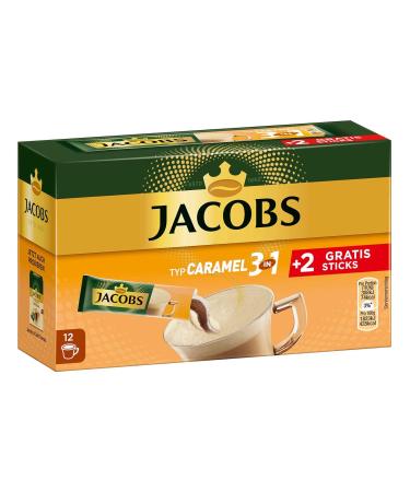 Buy Jacobs Coffee Specialties 3 in 1 Caramel - 144 Sticks Instant Coffee | 12 x 10+2 Drinks - International Shipping Available - Buy Online on SooperMarket.com