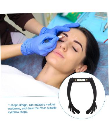 Beavorty 5pcs eye brow shaping kit white eyebrow ruler mapping level ruler eyebrow line aluminum alloy - Buy Online on SooperMarket.com