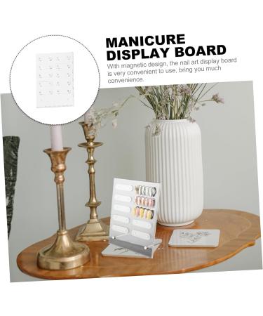 HAPINARY 1 Set Nail Display Board Magnetic Nail Art Display Board Nail Art Showing Board Nail Art Display Stand Nail Art Magnetic Display Board Nail Salon Display Boards Nail Salon Supply 20.00X16.00X0.40CM Transparent 1 - Buy Online on SooperMarket.com