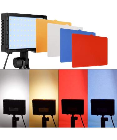 EMART 60 LED Continuous Portable Photography Lighting Kit - 2 Pack with Color Filters | Table Top Studio Light for Photo and Video Shooting - Buy Online on SooperMarket.com