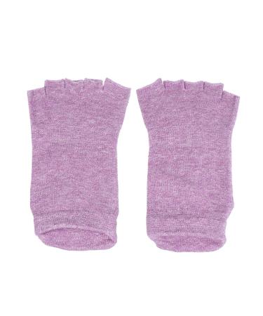 Minkissy 1 pair of yoga socks with half toe area skin repairing socks winter socks for men socks for dry feet spa men yoga socks winter socks women foot socks care man violet