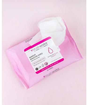 Brushworks Makeup Remover Wipes - 25 Sheets - Buy Online on SooperMarket.com