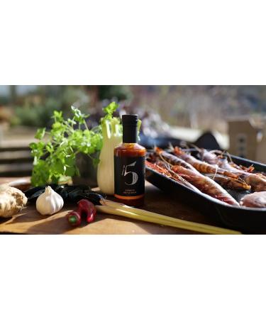 Chilli No.5 | Chinese Stir-Fry Hot and Sour Sauce Award-Winning Exclusive Five Chilli Blend Healthy Superfoods and Organic Vegan Gluten Free No Artificial Colours or Flavourings 200 ml Bottle - Buy Online on SooperMarket.com