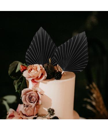 Didiseaon 10pcs Palm Leaf Cake Toppers - Monstera Leaf Cupcake Picks for Hawaii Aloha Jungle Wedding and Birthday Decor - Buy Online on SooperMarket.com