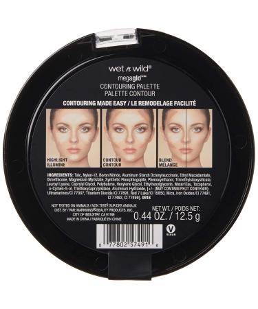 Wet n Wild MegaGlo Contouring Palette - Dulce De Leche 0.44 oz | Best Contour & Highlight - Buy Online on SooperMarket.com