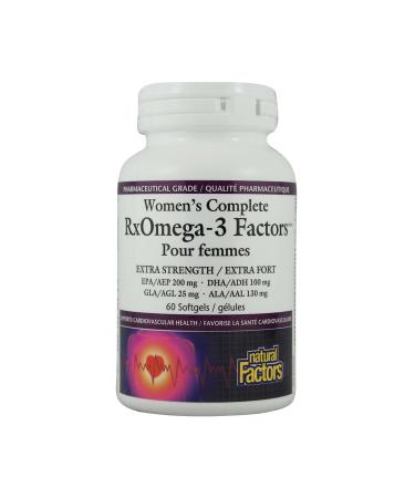 Natural Factors Women's Complete RxOmega-3 Factors 60 Softgels