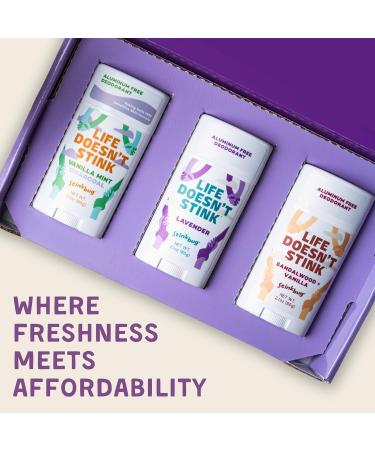 Aluminum Free Travel Size Deodorant - All Natural Tea Tree 3-Pack (0.75 Oz) | Paraben Free - Buy Online on SooperMarket.com
