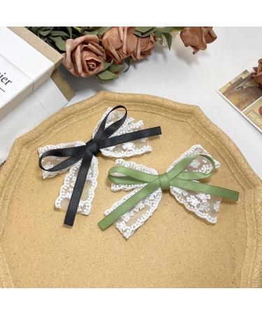 JSGHGDF Ribbon Elegant 2000s Style Side Clip Hair Clip Sweet Style knot Balletcore - Buy Online on SooperMarket.com