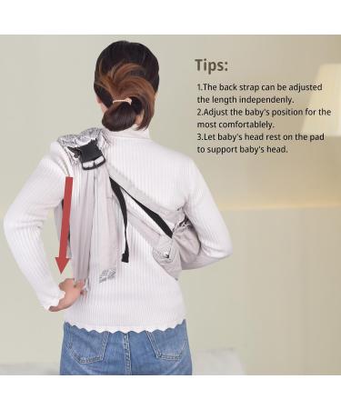CUBY Natural Cotton Baby Carrier | Extra Comfortable Sling for Newborns & Toddlers - Grey Bear Design - Buy Online on SooperMarket.com
