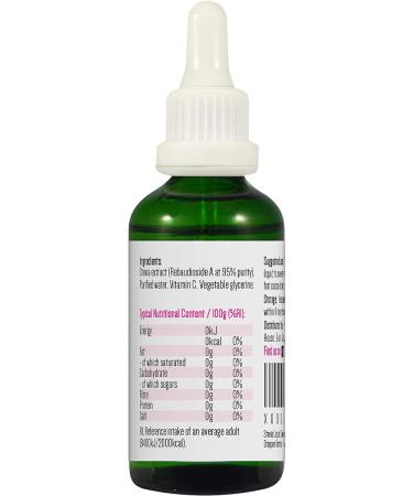 PINK SUN Stevia Liquid Pure Sweetener Drops 50ml Unflavoured Neutral (or Vanilla Strawberry Coconut Caramel Flavour) Natural Sugar Alternative Replacement Low Carb Alcohol Free Zero Calories Pure Unflavoured - Buy Online on SooperMarket.com