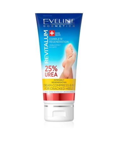 Eveline Cosmetics Revitalum Foot cream for very dry feet 8 W 1 |75 ml |25% urea foot cream |Innovative formula cornea foot care cream |Moisturizing